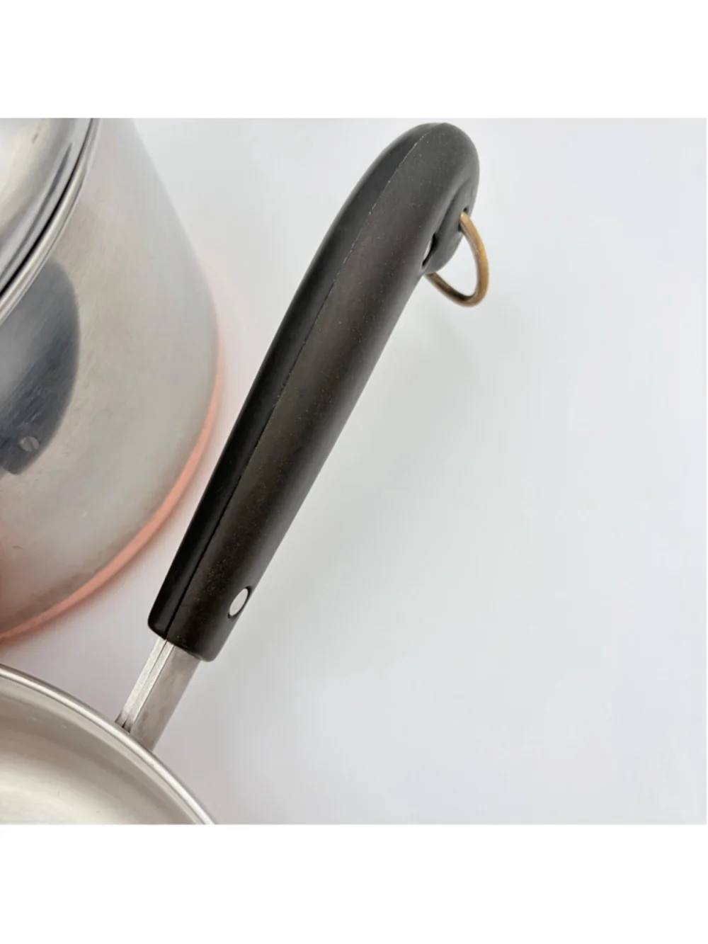 REVERE WARE Copper Clad 5 Pc Cookware Set 10” 7” Skillets Saucepan Lids